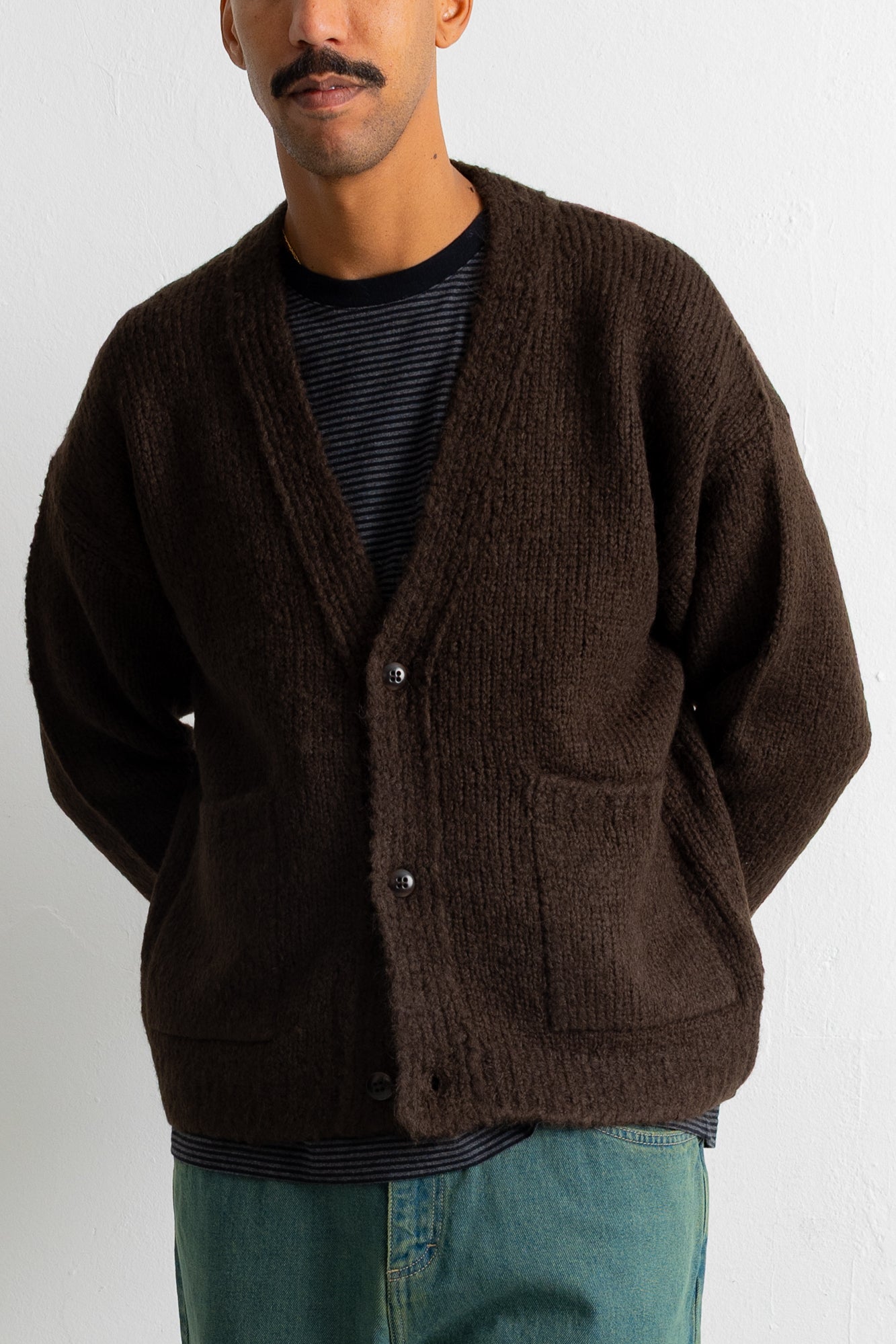 Folk | Folk Relaxed Cardigan - Espresso