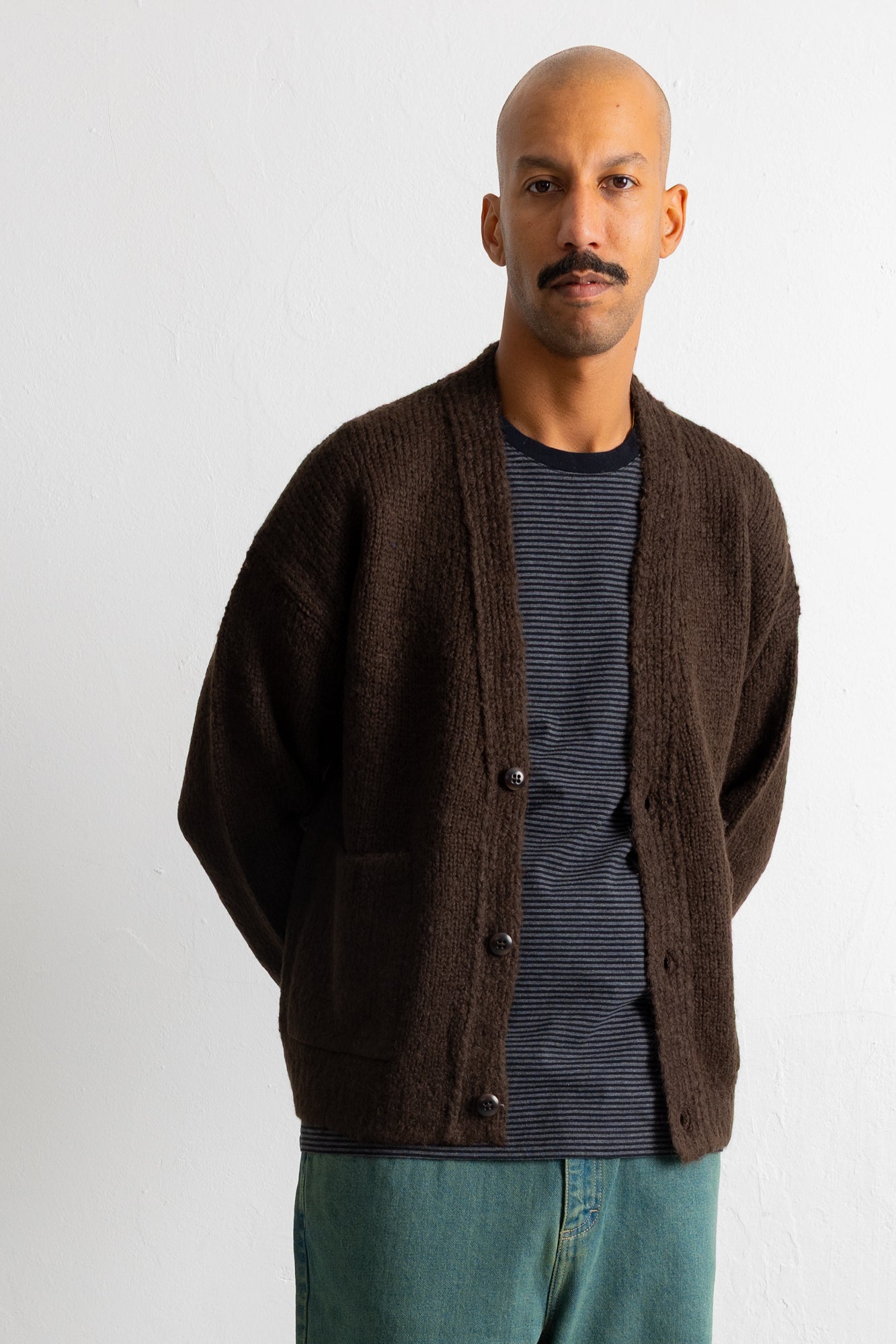 Folk | Folk Relaxed Cardigan - Espresso