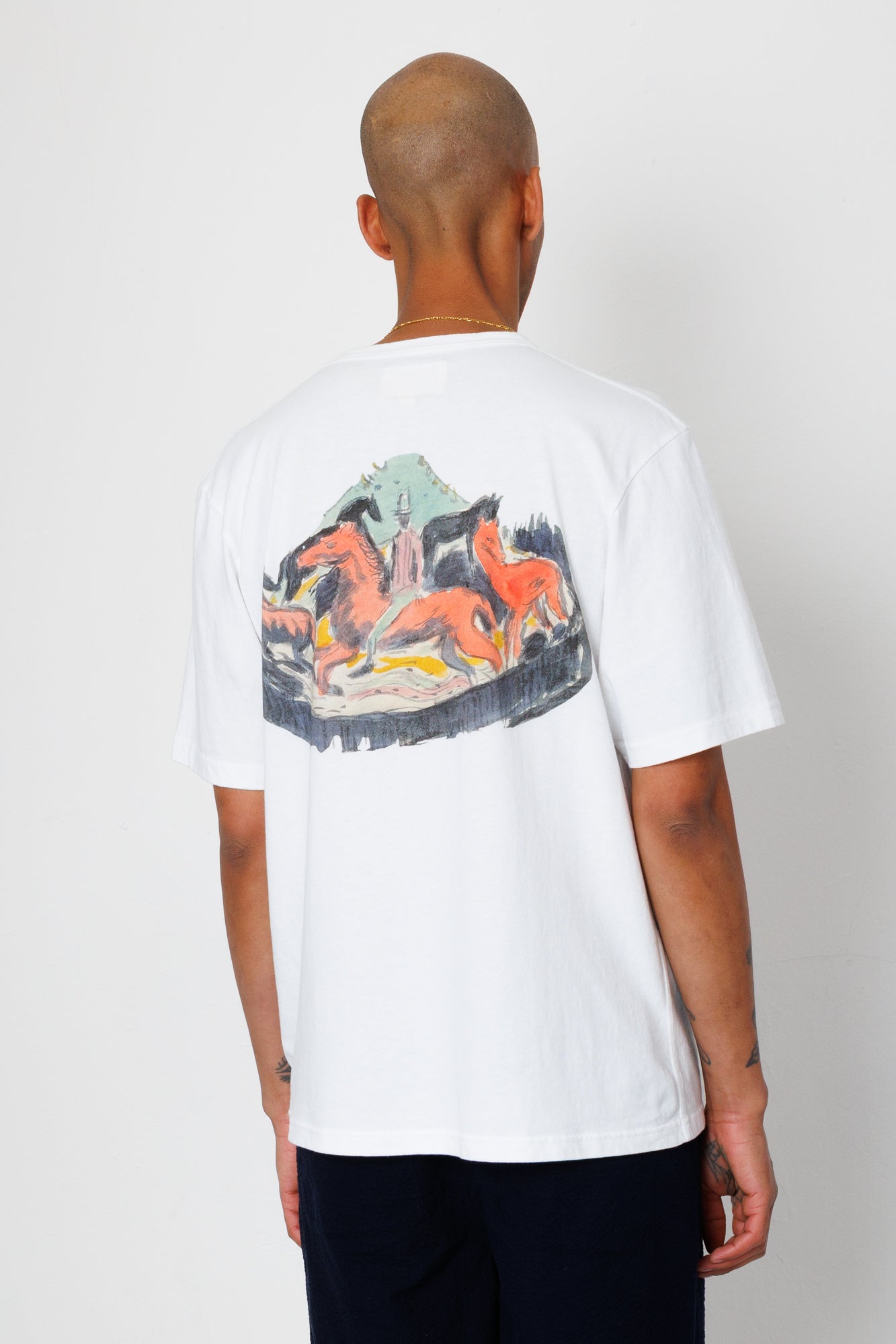 Folk | Folk Relaxed T-Shirt - White Carousel | Folk x Goss Brothers