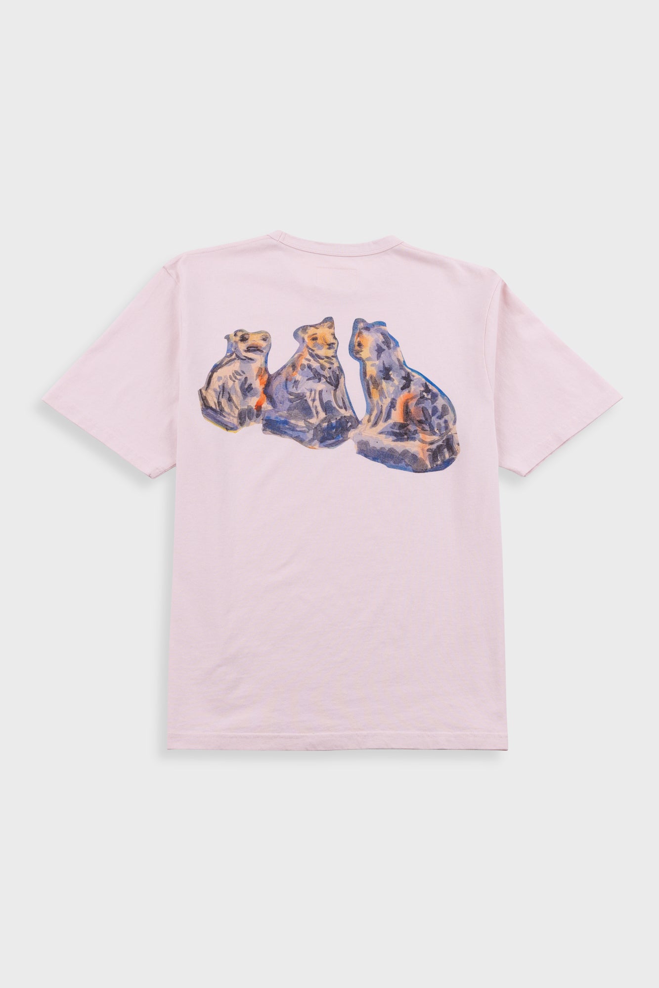 Folk | Folk Relaxed T-Shirt - Light Pink Jungle Cat | Folk x Goss Brothers