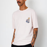 Folk | Folk Relaxed T-Shirt - Light Pink Jungle Cat | Folk x Goss Brothers