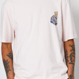 Folk | Folk Relaxed T-Shirt - Light Pink Jungle Cat | Folk x Goss Brothers