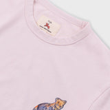Folk | Folk Relaxed T-Shirt - Light Pink Jungle Cat | Folk x Goss Brothers