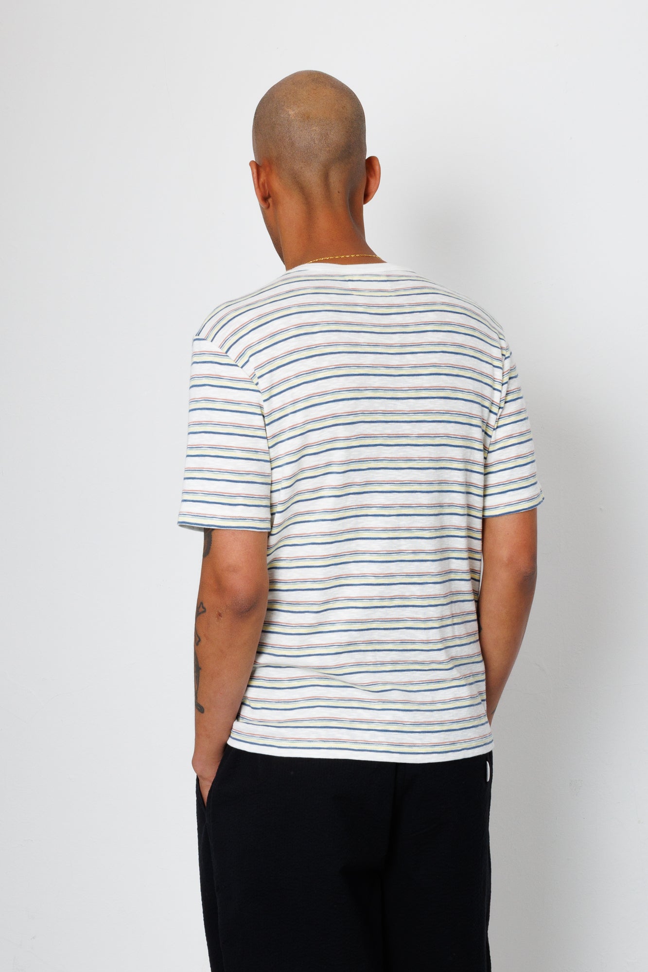 Folk | Folk Multistripe T-Shirt - Ecru Paradiso Stripe