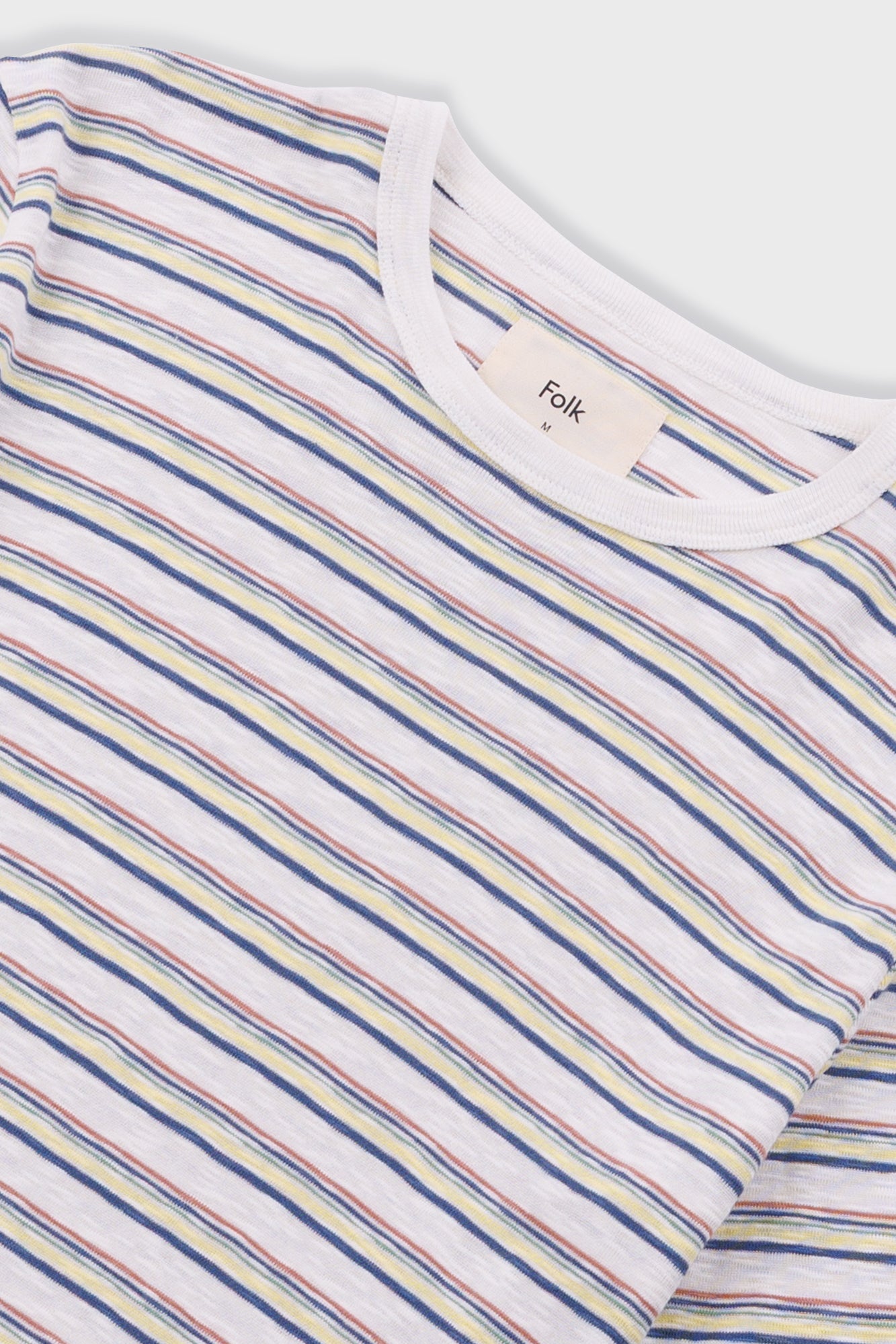 Folk | Folk Multistripe T-Shirt - Ecru Paradiso Stripe