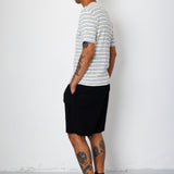 Folk | Folk Relaxed Assembly Short - Black Seersucker