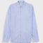 Light blue striped shirt on a white background