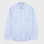 Light blue shirt on a light gray background