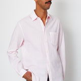 Folk | Folk Relaxed Fit Shirt - Pink Fine Stripe