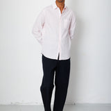 Folk | Folk Relaxed Fit Shirt - Pink Fine Stripe