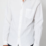 Folk | Folk Relaxed Fit Shirt - White Bubble Seersucker