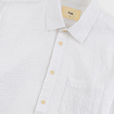 Folk | Folk Relaxed Fit Shirt - White Bubble Seersucker