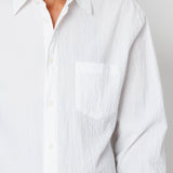 Folk | Folk Relaxed Fit Shirt - White Bubble Seersucker