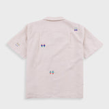 Folk | Folk x END. Clothing | Relaxed Soft Collar Shirt - Ecru Embroidery 
