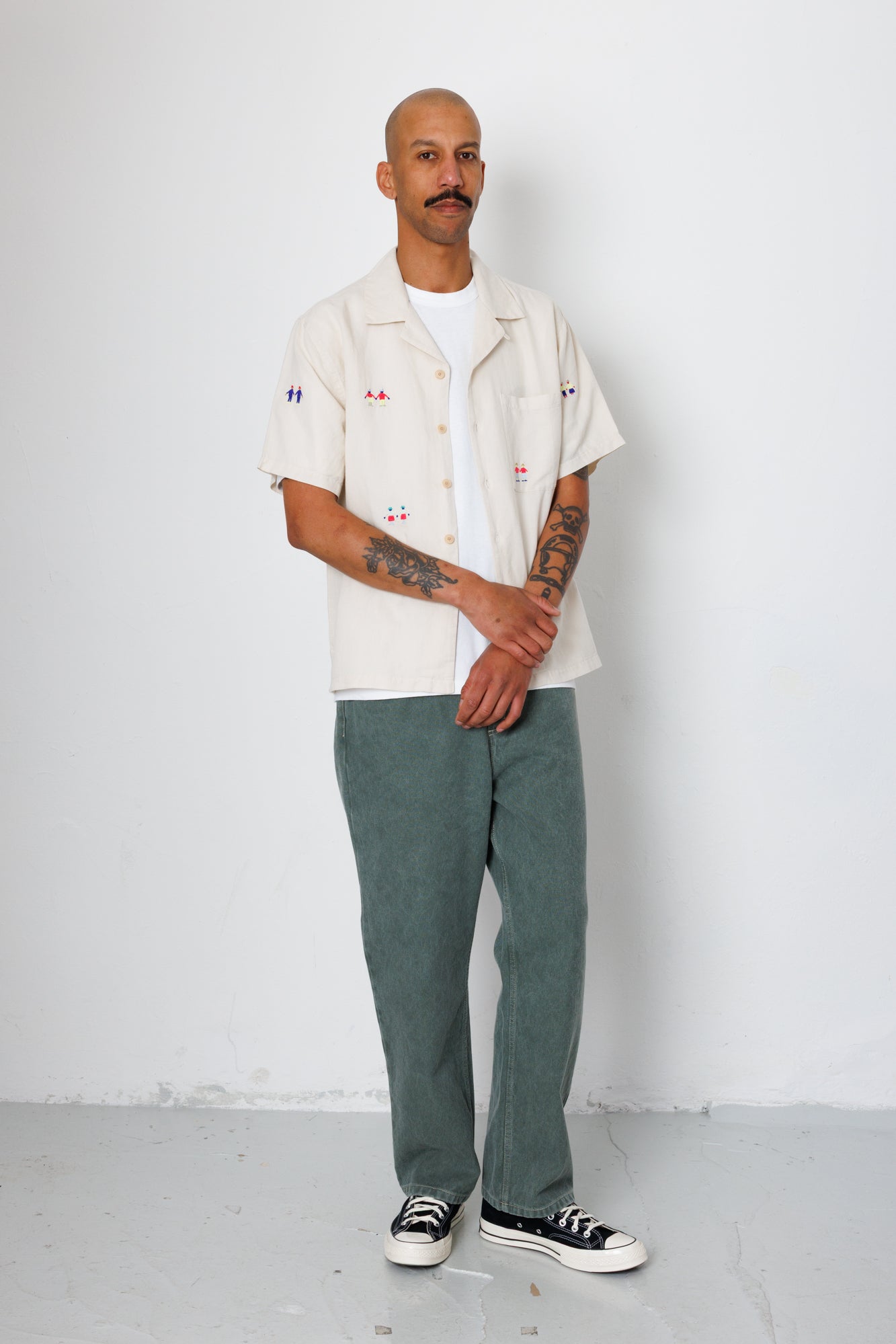 Folk Folk x END. Clothing | Relaxed Soft Collar Shirt - Ecru