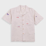 Folk | Folk x END. Clothing | Relaxed Soft Collar Shirt - Ecru Embroidery 