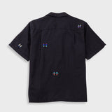 Relaxed Soft Collar Shirt - Soft Black Embroidery | END. Exclusive