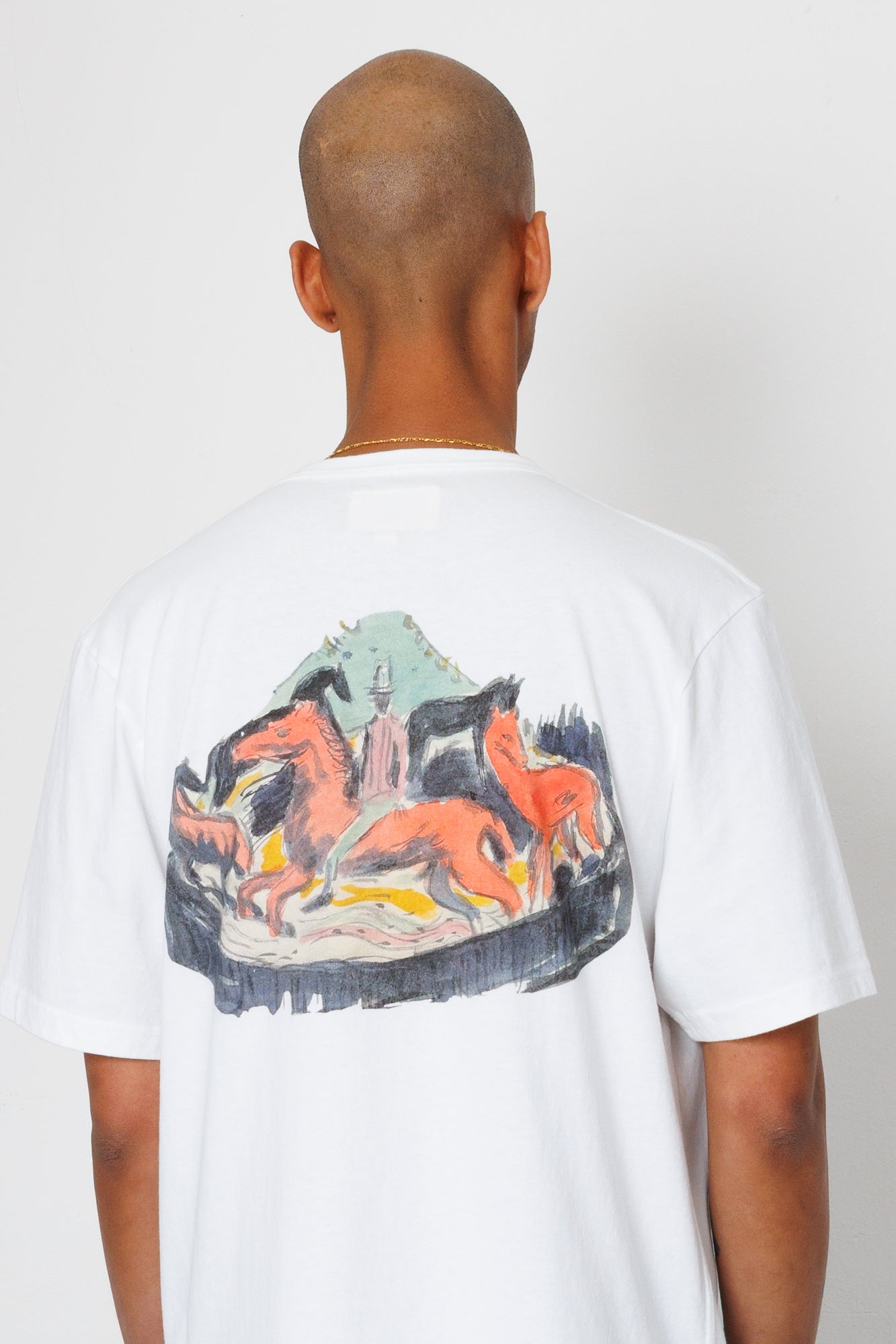 Folk | Folk Relaxed T-Shirt - White Carousel | Folk x Goss Brothers