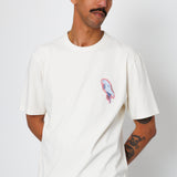 Folk | Folk Relaxed T-Shirt - Ecru Parrot Print | Folk x Goss Brothers
