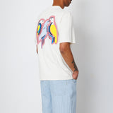 Folk | Folk Relaxed T-Shirt - Ecru Parrot Print | Folk x Goss Brothers