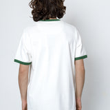 Folk | Folk Ringer T-Shirt - Ecru / Green