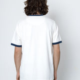 Folk | Folk Ringer T-Shirt - Ecru / Navy