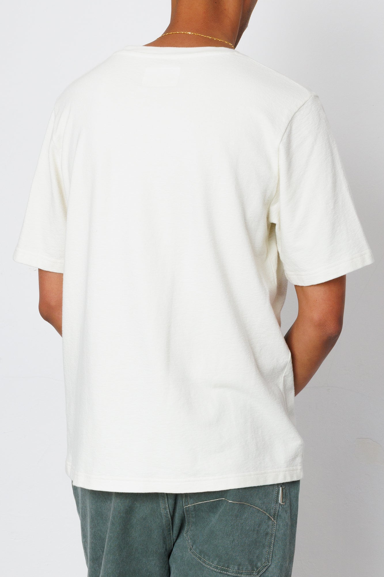Folk | Folk Short Sleeve Textured T-Shirt - Ecru
