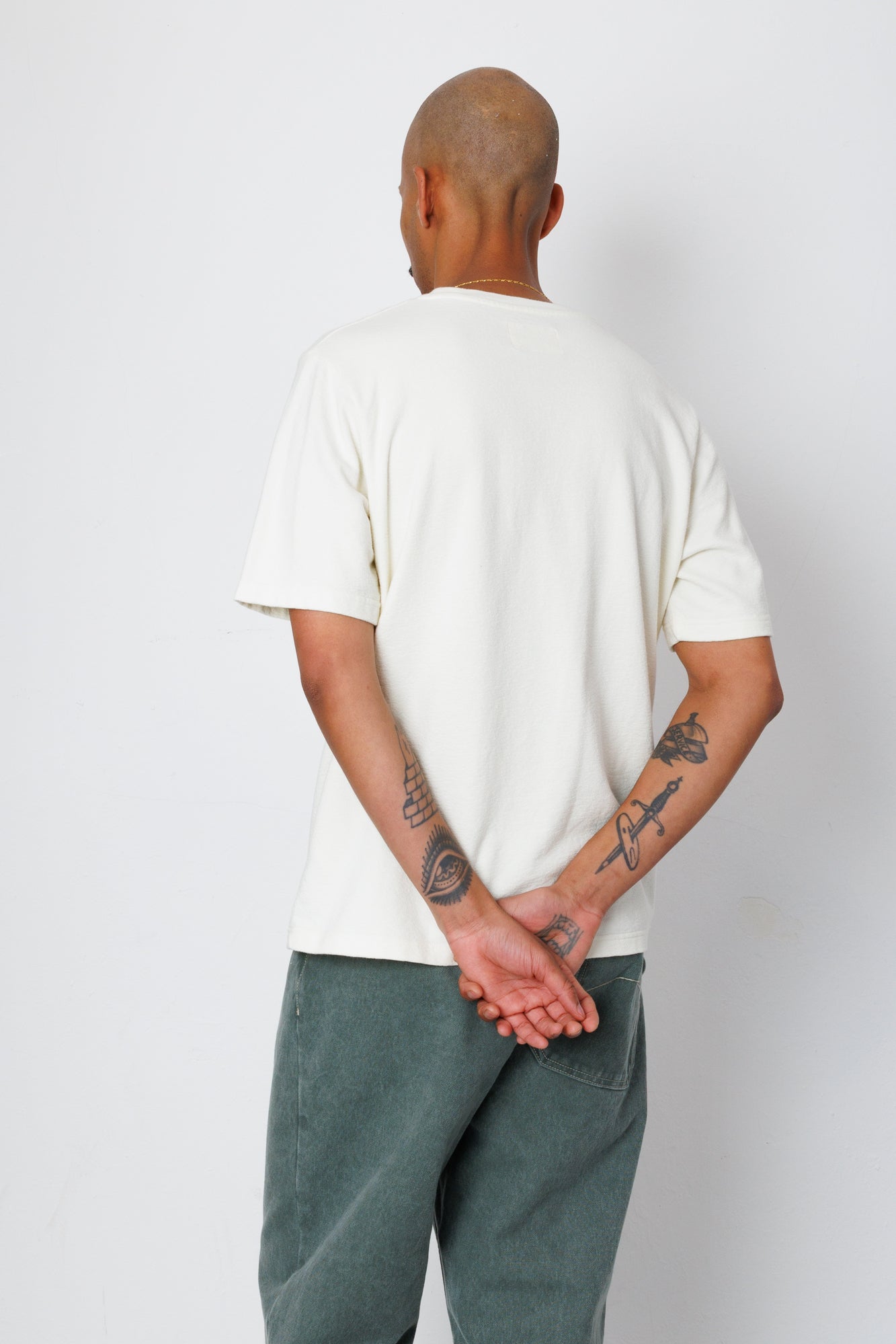 Folk | Folk Short Sleeve Textured T-Shirt - Ecru