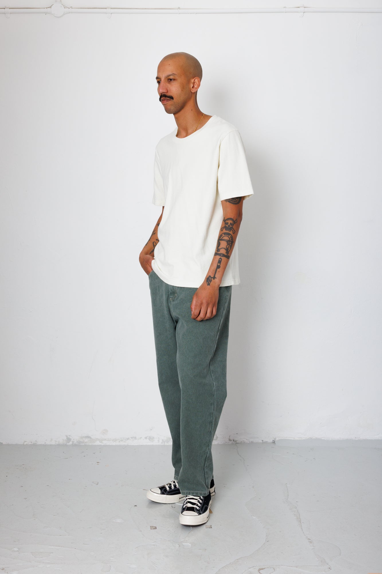 Folk | Folk Short Sleeve Textured T-Shirt - Ecru