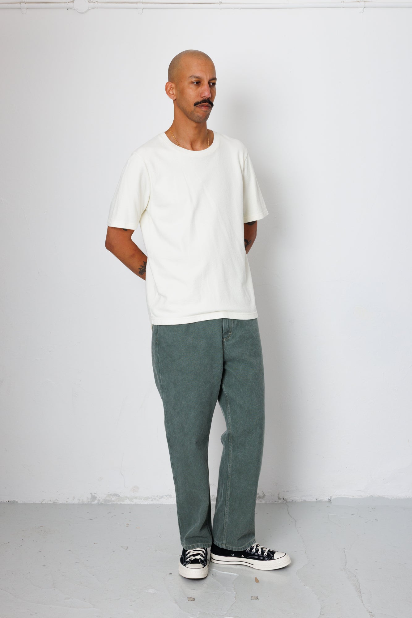 Folk | Folk Short Sleeve Textured T-Shirt - Ecru