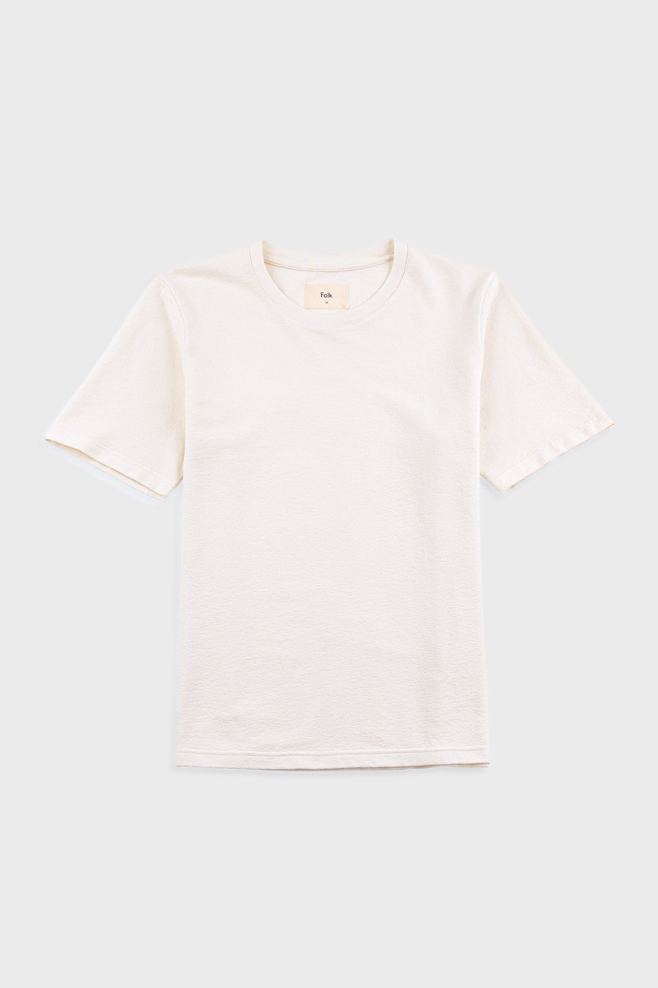 Folk | Folk Short Sleeve Textured T-Shirt - Ecru