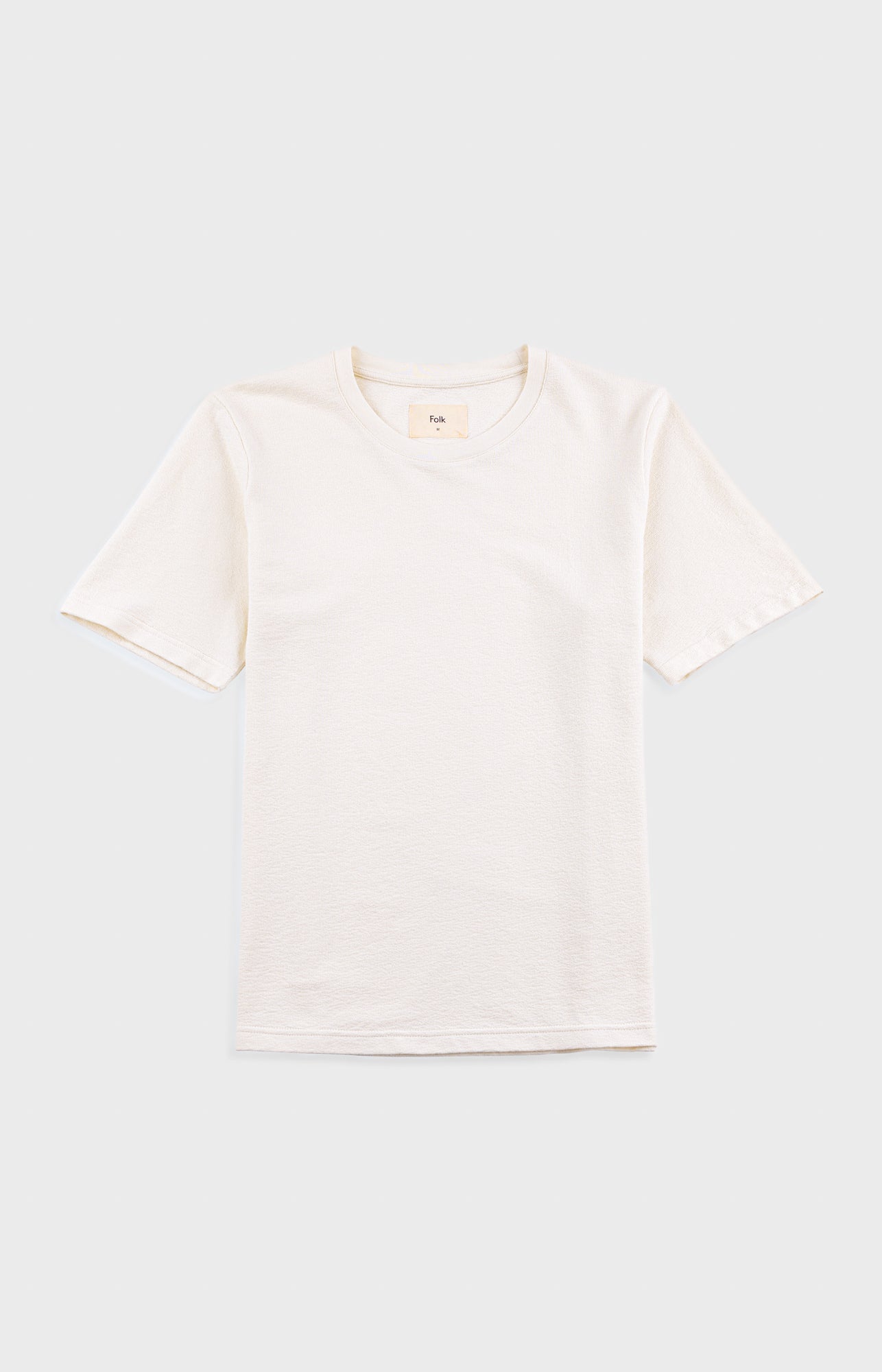 Folk | Folk Short Sleeve Textured T-Shirt - Ecru