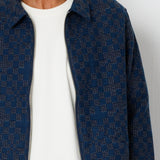 Folk | Folk Signal Blouson - Indigo Mix Checkerboard