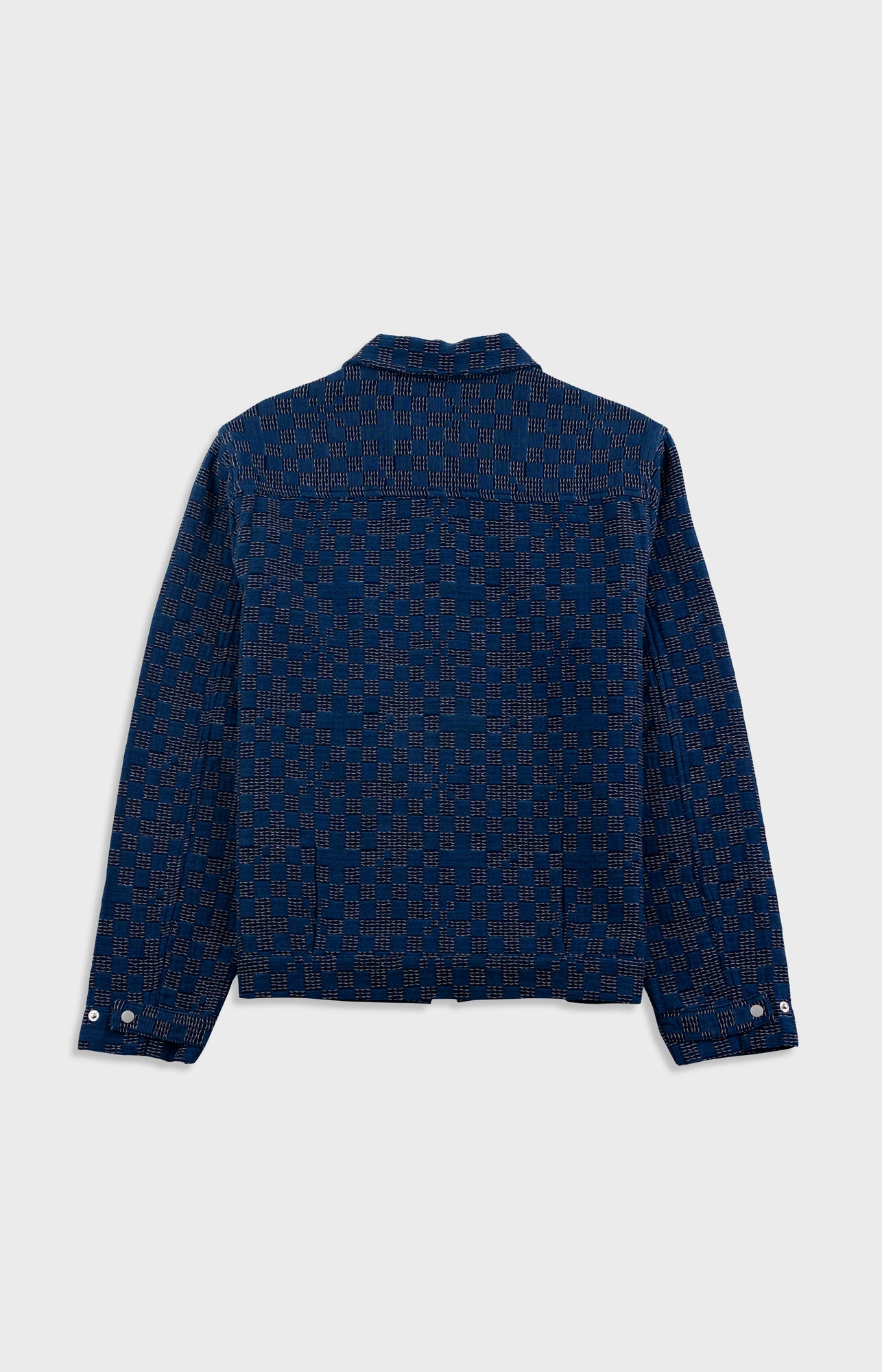 Folk | Folk Signal Blouson - Indigo Mix Checkerboard