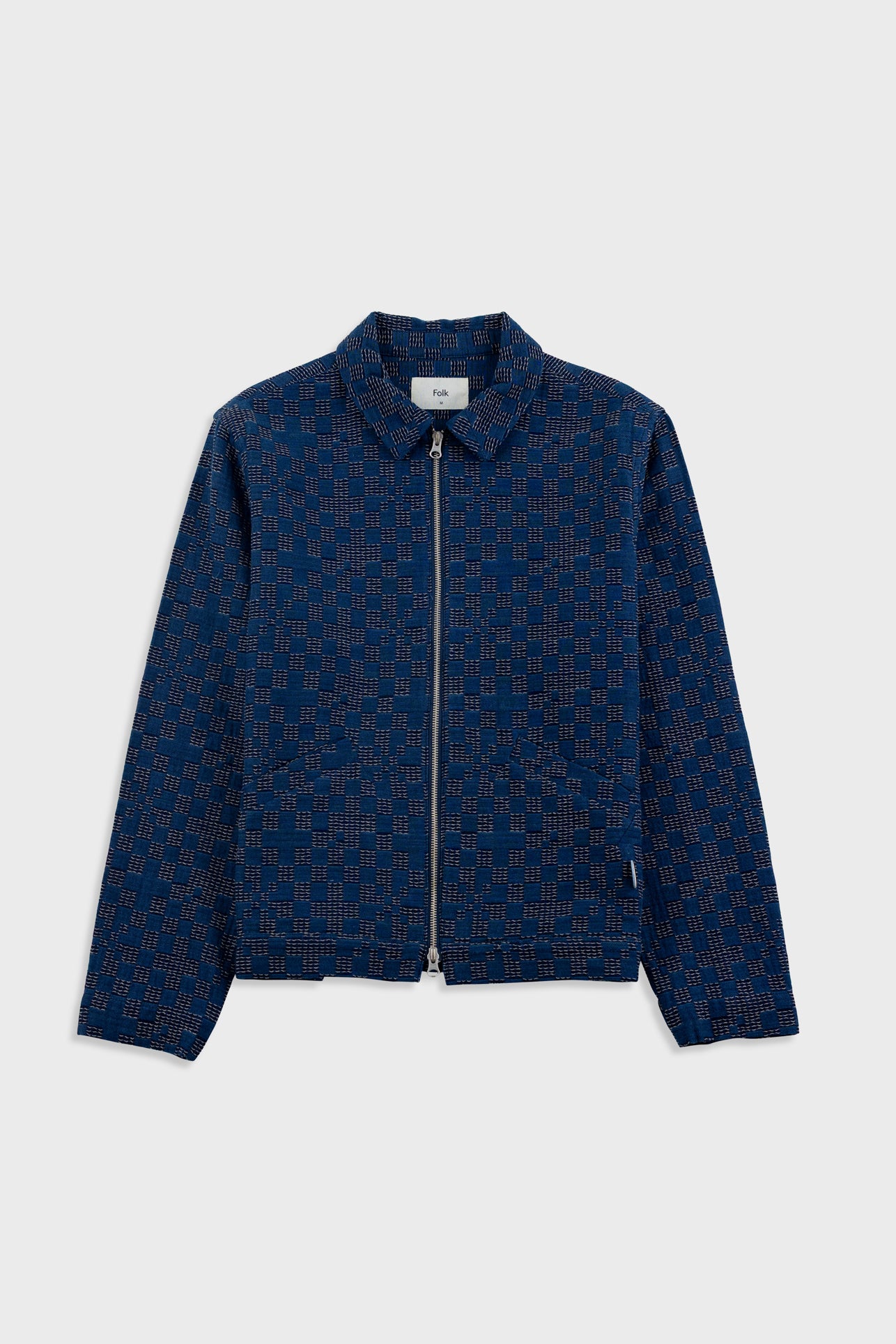 Folk | Folk Signal Blouson - Indigo Mix Checkerboard