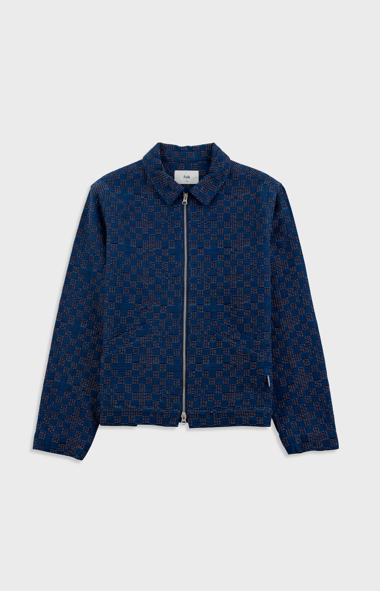 Folk | Folk Signal Blouson - Indigo Mix Checkerboard