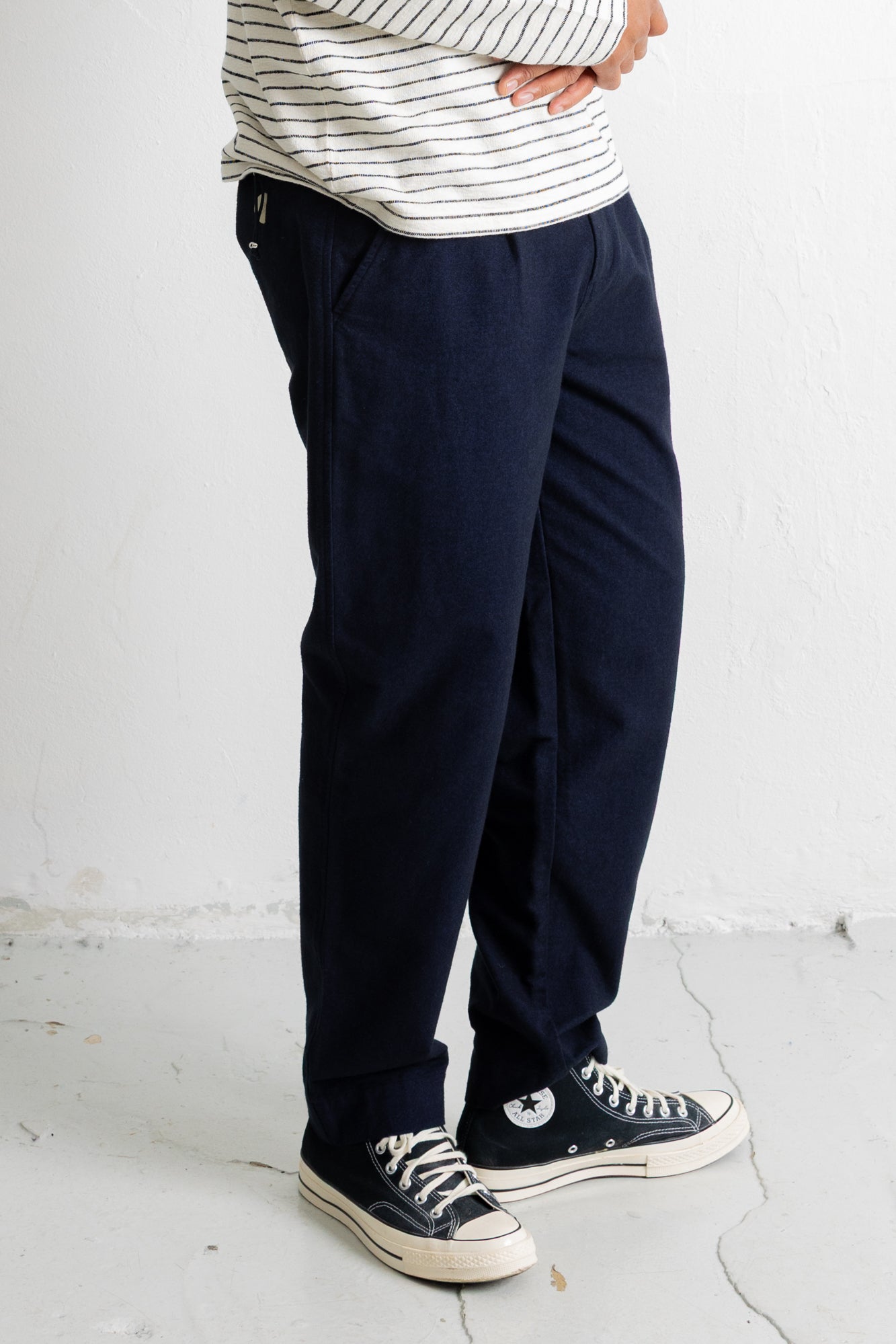 Folk | Folk Signal Pant - Navy Lightweight Moleskin