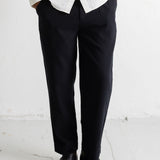 Signal Pant - Soft Black Brushed Stripe