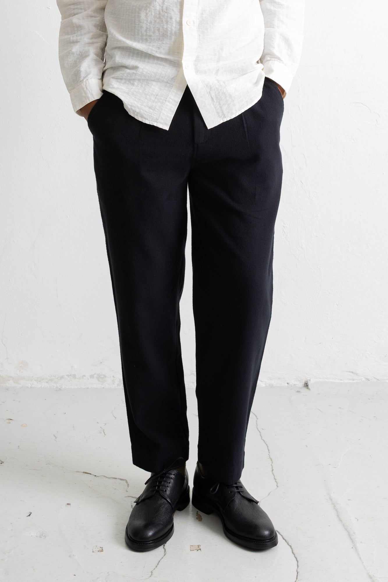 Signal Pant - Soft Black Brushed Stripe