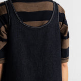 Slip Dress - Washed Black Denim