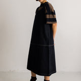 Slip Dress - Washed Black Denim