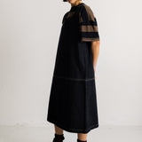 Slip Dress - Washed Black Denim