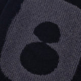 Folk | Folk Slouch Crew - Black Charcoal Cast Intarsia