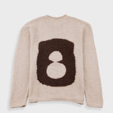 Folk | Folk Slouch Crew - Natural Espresso Cast Intarsia