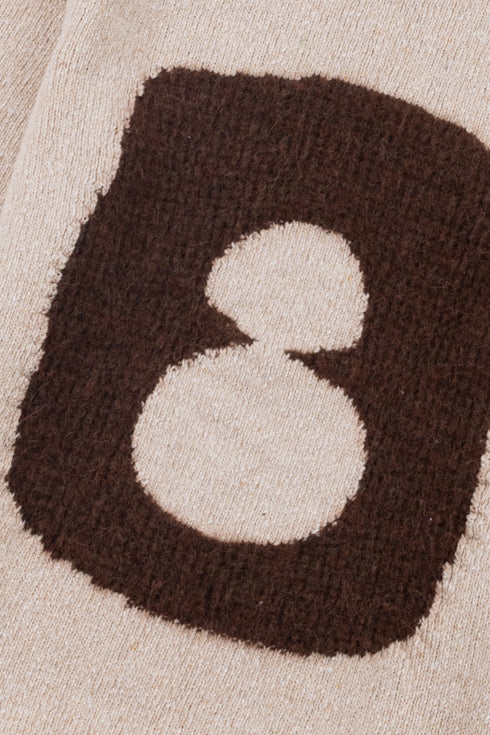 Folk | Folk Slouch Crew - Natural Espresso Cast Intarsia