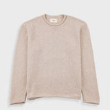 Folk | Folk Slouch Crew - Natural Espresso Cast Intarsia