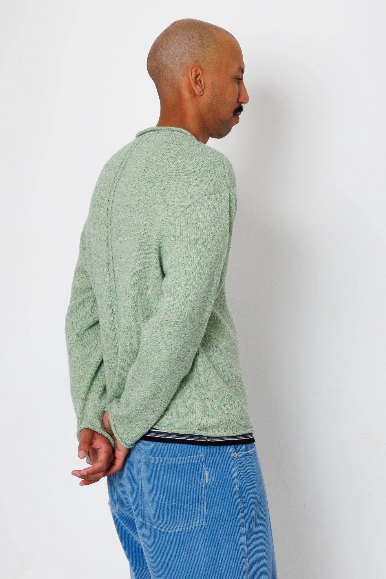 Folk | Folk Slouch Crew - Light Sage