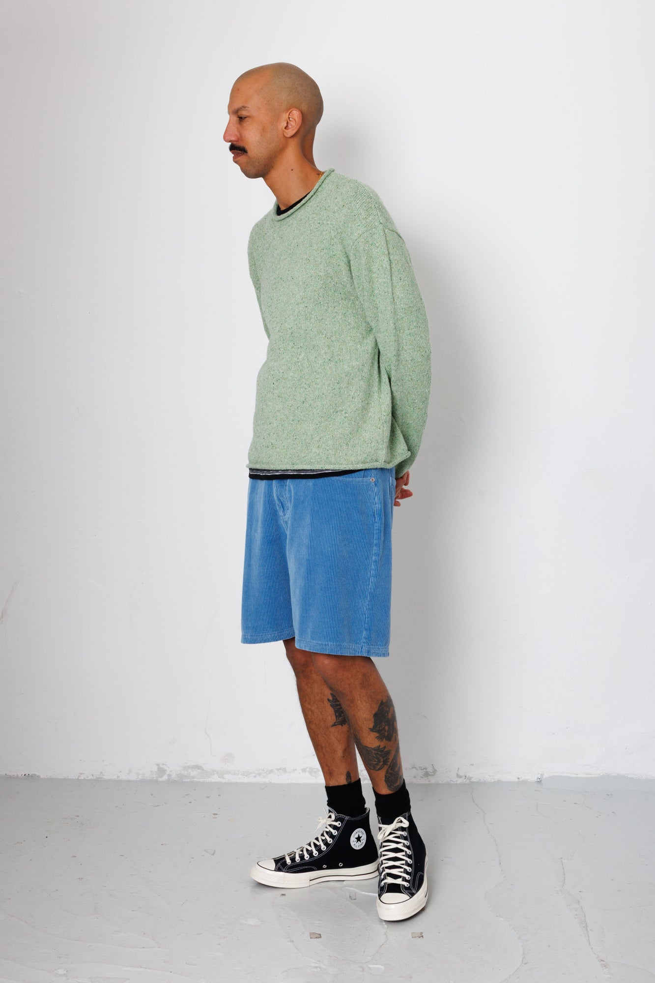 Folk | Folk Slouch Crew - Light Sage