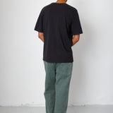 Folk | Folk Slub Embroidery T-Shirt - Black Carousel | Folk x Goss Brothers