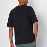 Folk | Folk Slub Embroidery T-Shirt - Black Carousel | Folk x Goss Brothers